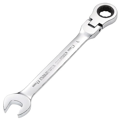 Image of Draper 52019 Hi-Torq Metric Flexible Head Ratcheting Combination Spanner, 17mm