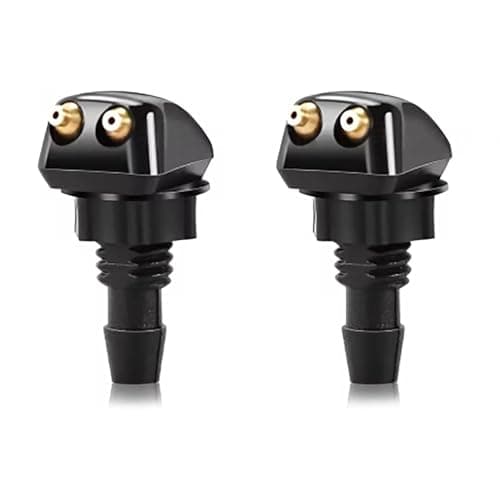 Image of 2Pcs Car Windshield Washer Nozzles, Front Windscreen Washer Jet Nozzle for Car Windshield, Adjustable Wiper Nozzle Replacement Parts for Most Cars