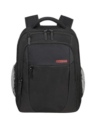 Image of American Tourister Urban Groove UG12 - Laptop Backpack 15.6" (46 cm) - Business & School Backpack with Bottle Holder, Ergonomic, Smart Sleeve - 20.5L - Black