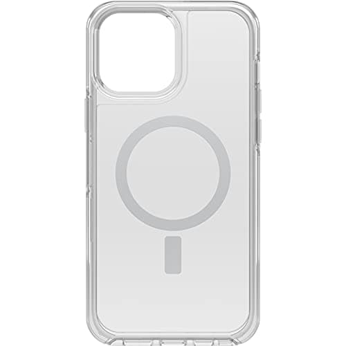 Image of OtterBox Symmetry+ Clear Case for iPhone 13 Pro Max/iPhone 12 Pro Max for MagSafe, Shockproof, Drop proof, Protective Thin Case, 3x Tested to Military Standard, Antimicrobial Protection, Clear