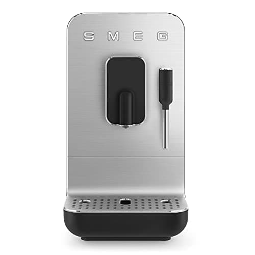 Image of Smeg 50's Style BCC12BLMUK Espresso Coffee Machine - Matt Black