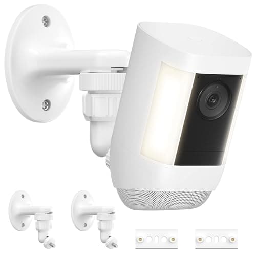 Image of 2Pack Ring Spotlight Cam Battery and Plus/Pro Models, 360°Adjustable Security Wall Mount Bracket for Ring Cam Indoor/Outdoor Use (Camera Not Included)