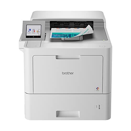 Image of Brother HL-L9470CDN Professional Workgroup Colour Laser Printer | Advanced Print Speeds| Solutions Ready | 8.76cm Touchscreen| High Yield Ink Included | UK Plug,Grey