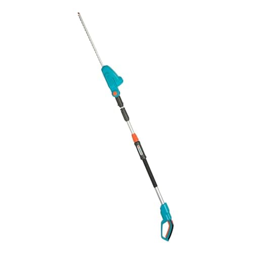 Image of Gardena Battery Telescopic Hedge Trimmer THS 42/18 V P4A Without Battery: Hedge Trimmer with a Range of up to 3 m, 42 cm Blade, Angled Cutting Head (14732-55)