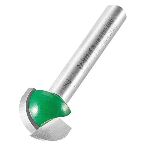 Image of Trend CraftPro Cavetto Router Cutter, 1/4 Inch Shank, 7.9mm Radius and 15.9mm Cut Diameter, Tungsten Carbide Tipped, C055X1/4TC