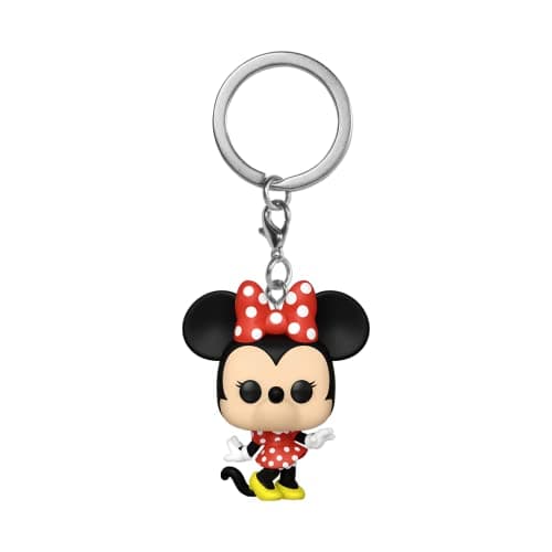 Image of Funko Pop! Keychain: Disney Classics - Minnie Mouse Novelty Keyring - Collectable Mini Figure - Stocking Filler - Gift Idea - Official Merchandise - Movies Fans - Backpack Decor