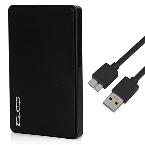 Image of Storite Data Storage External Hard Drive 1TB USB 3.0 Portable & Slim Hardisk 2.5" HDD Data Backup & Games Store Hardrive Memory Expansion Harddrive For PS3 PS4 Mac PC Laptop Desktop (Black)