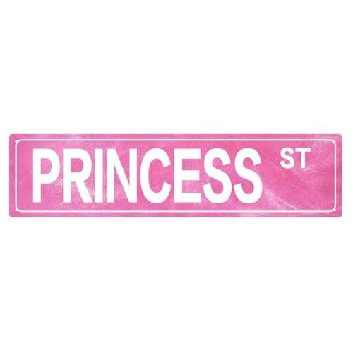 Image of Princess Wall Decor - 40 X 10CM Pink Room Decor, Princess Room Decor, Princesses Bedroom Accessories, Y2k Wall Decorations for Bedroom, Princesses Only Hanging Plaque, Vintage Pink Wall Decorations