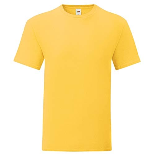 Image of Fruit of the Loom Mens Screen Stars Original Full Cut Short Sleeve T-Shirt (M) (Yellow)