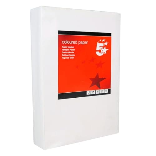 Image of 5 Star Office Coloured Copier Paper Multifunctional Ream-Wrapped 80gsm A4 Light Cream [500 Sheets]