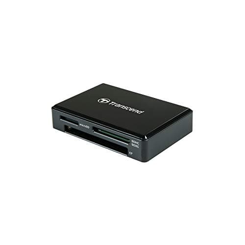 Image of Transcend RDC8 USB 3.1 Gen 1 (USB 5Gbps) SD & microSD & CompactFlash Card Reader, with micro USB to USB Type C Cable, TS-RDC8K2