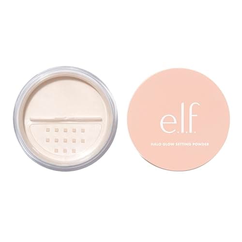 Image of e.l.f. Halo Glow Soft Focus Setting Powder, Silky & Creates Soft Glow without Shine, Smooths Pores & Lines, Vegan & Cruelty-Free, Light Pink