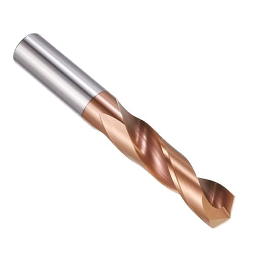 Image of PATIKIL 10.1mm Drill Bit, Carbide Twist Jobber Bits Straight Shank 130° for Drilling Hard Metal Alloy Steel Stainless Steel Titanium Alloys - 1 Pack