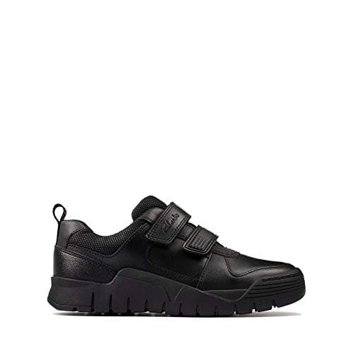 Image of Clarks Scooter Speed K Boys School Shoes 12.5 UK Child Black