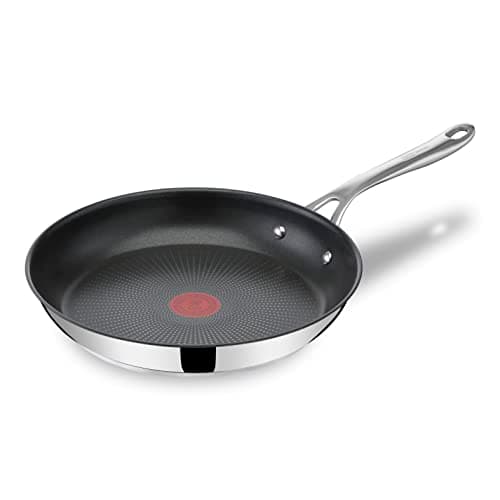 Image of Tefal Jamie Oliver Cook's Direct Frying Pan 28cm, Non-Stick Titanium Coating, Thermo-Signal™ Heat Indicator, Induction Compatible, Oven Safe, 10-Year Guarantee