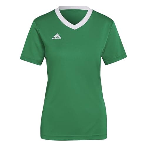 Image of adidas Women's Entrada 22 Jersey, Team Green/White, M
