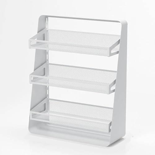 Image of 3 Tier Countertop Organizer, Metal Mesh Can Rack for Canned Goods Crackers Fruit Vegetables, Space Saving Storage for Kitchen Bathroom Office