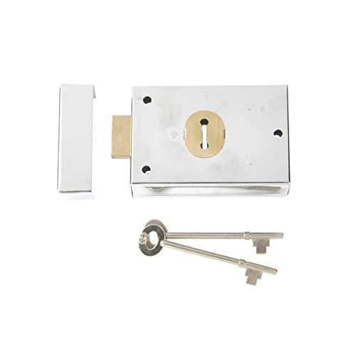 Image of Yale Locks P402 Rimlock Chrome Finish 62 x 76 mm