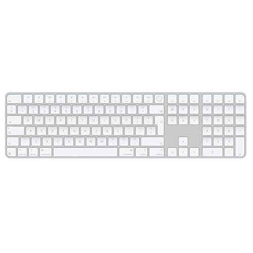 Image of Apple Magic Keyboard with Touch ID and Numeric Keypad for Mac models with Apple silicon - International English - White Keys 