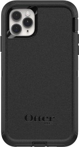 Image of OtterBox iPhone 11 Pro Max (Only) - Defender Series Case - Black - Case Only - Rugged & Durable - with Port Protection - Non-Retail Packaging