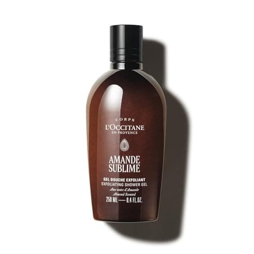 Image of L'OCCITANE - Almond (Amande Sublime) Exfoliating Shower Gel - 250 ml - Gently cleanses and exfoliates - Made in France