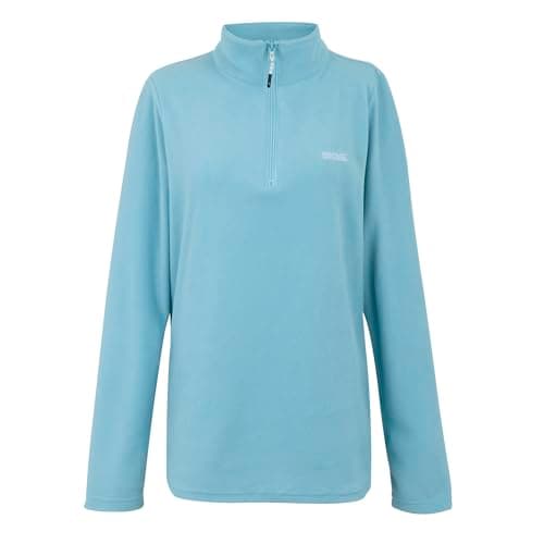 Image of Regatta Womens Sweethart Half Zip Fleece Lightweight Quick Dry Winter Layer Top Blue