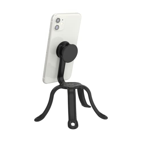 Image of PopSockets: PopMount 2 Flex - Non-Adhesive Flexible Silicone Mount and Tripod for Smartphone and Tablet - Black