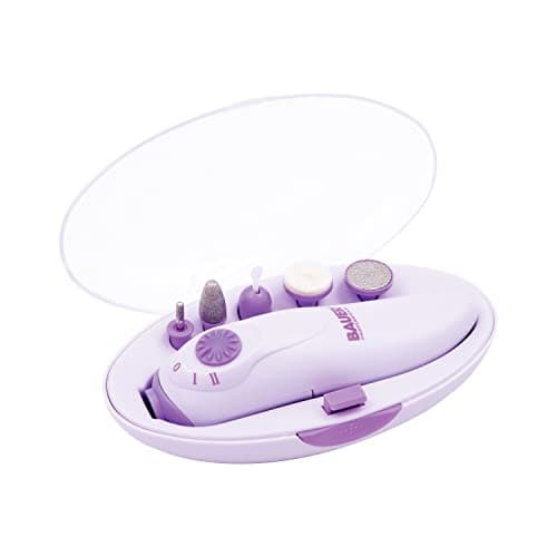 Image of Bauer Professional 38700 Manicure and Pedicure Set / 5 Attachments / Battery Operated / Storage Case