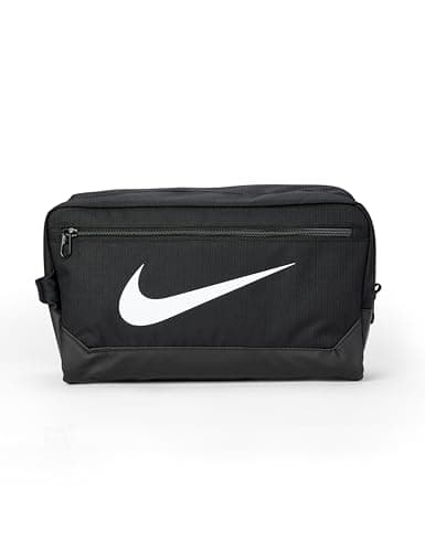 Image of Nike DM3982-010 Brasilia 9.5 Gym Bag Men's BLACK/BLACK/WHITE Size 1SIZE