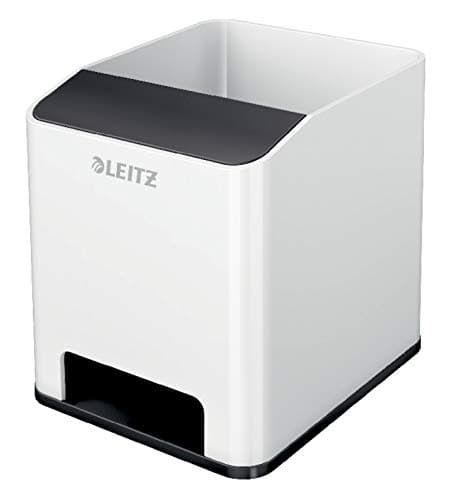 Image of Leitz Pen Holder, Sound Amplification Function, WOW Range, 53631095, White/Black