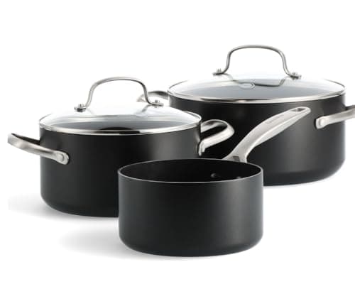 Image of GreenPan Copenhagen Aluminium Non-Stick 3 Piece Cookware Set