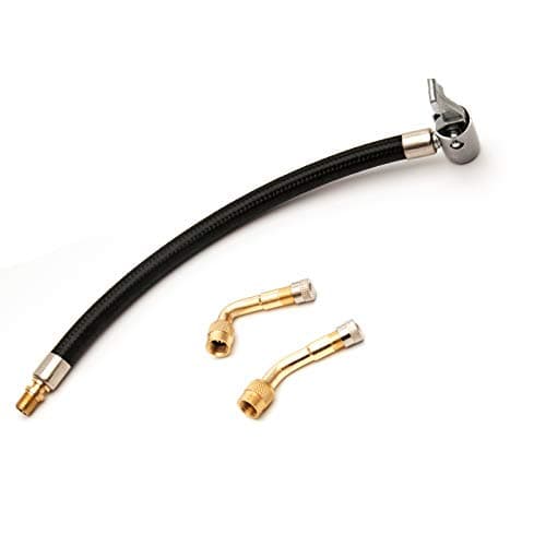Image of 235mm Extension Pipe Inflator Pump+Brass Inflator Nozzle Extension Connector Elbow Extension Nozzle 90°135° for Automobiles Bicycles and Motorcycles with Portable Valve clamps Pipe Inflator Tools