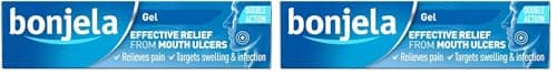 Image of Bonjela Antiseptic Pain-Relieving Gel for Mouth Ulcer Treatment, Cold Sores, Dentures and Mouth Inflammation 15 g (Pack of 2)