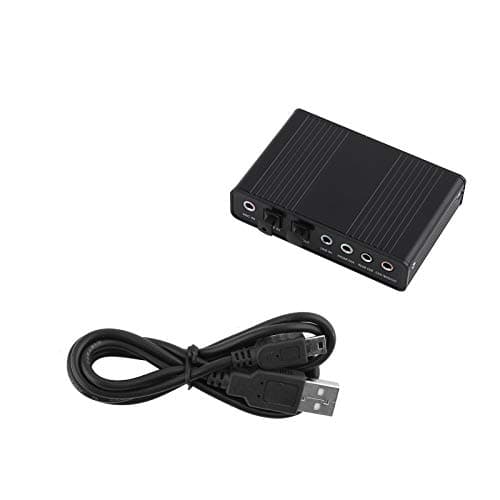 Image of USB 5.1 External Sound Card with SPDIF Digital Optical Output, 6-Channel USB Audio Adapter for PC Laptop Recording