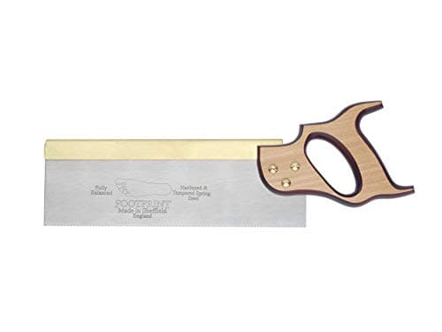 Image of Footprint Brass Back Tenon Saw - 10in Blade - Made in Britain - 15 TPI - Crosscut