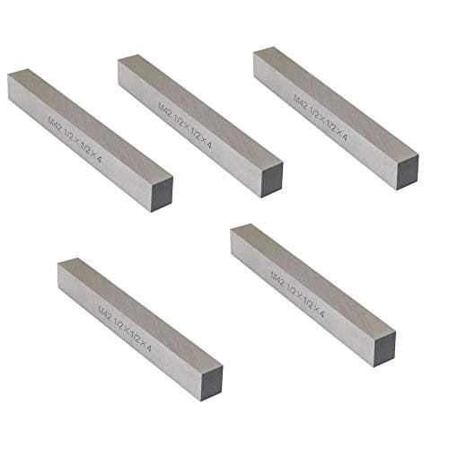 Image of New 5 Pcs 1/2" x 1/2" x 4" HSS Square Tool Bit Lathe Fly Cutter Mill Blank M2