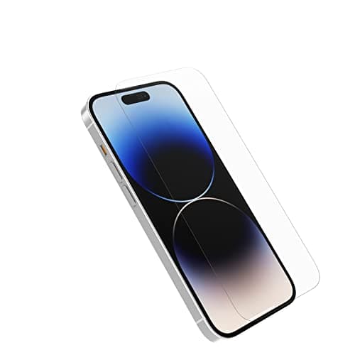 Image of OtterBox Alpha Glass Screen Protector for iPhone 14 Pro, Tempered Glass, x3 Scratch Protection, Survives Drops up to 3ft, Antimicrobial Protection, Non-Retail Packaging