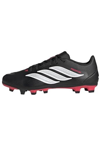 Image of adidas Unisex Predator Club Firm Ground/Multi Ground Football Boots, core Black/FTWR White/Lucid red, 6 UK