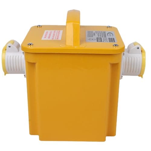 Image of 3.3kVA Transformer 240V to 110V Step Down with 16A & 32A IP44 Sockets, 13A UK Plug, 1650VA Continuous / 3300VA Intermittent – Reliable Heavy Duty Transformer for Construction, Industrial & Site Use