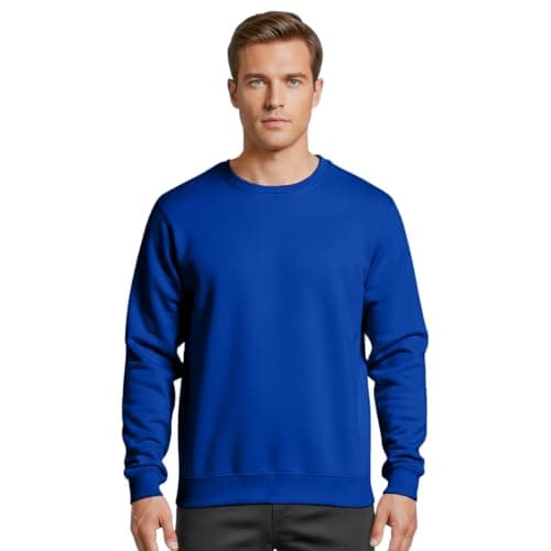 Image of Star and Stripes LARGE ROYAL crew neck cotton sweatshirts durable jumpers unisex fitting