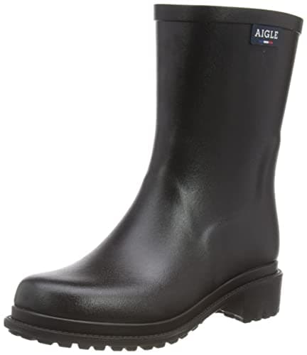 Image of Aigle Women's FULFEEL MID Rain Boot, Noir, 5 UK