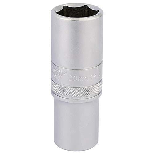 Image of Draper 16652 1/2" Square Drive Hi-Torq 6 Point Deep Socket, 20mm Size