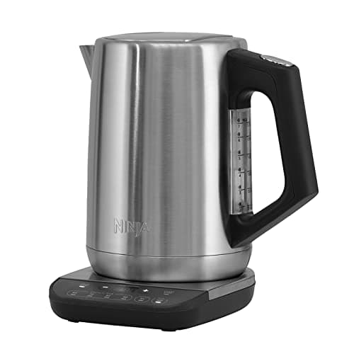 Image of Ninja Perfect Temperature Kettle, 1.7 L, with Temperature Control, LED Display, Easy to Use Kettle with Quick Boil, Temperature Keeping, Stainless Steel, KT201EU