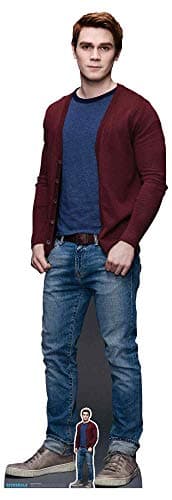 Image of Star Cutouts KJ Apa Archie Andrews Riverdale Lifesize Cardboard Cutout 184cm with Mini – TV Fan Display, Party Decoration & Collector Gift