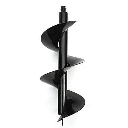 Image of 30x80cm Earth Auger Metal Drill Bit 300mm Diameter 800mm Length Petrol Garden Bulb Fence Post Plant Tree Borer Driller Hole Digger