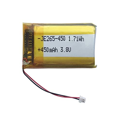 Image of 450 mAh 3.8 V Rechargeable Lipo Battery Replacement for Jabra Evolve2 65 Series Wireless Headphones, Compatible with Original Plug and Play