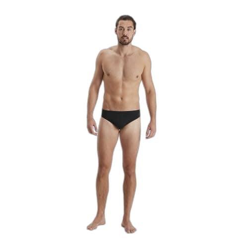 Image of Speedo Men's Eco Endurance+ 7cm Swimming Briefs| Chlorine Resistant | Recycled Fabric | Swim Fitness | Training Swimwear Black