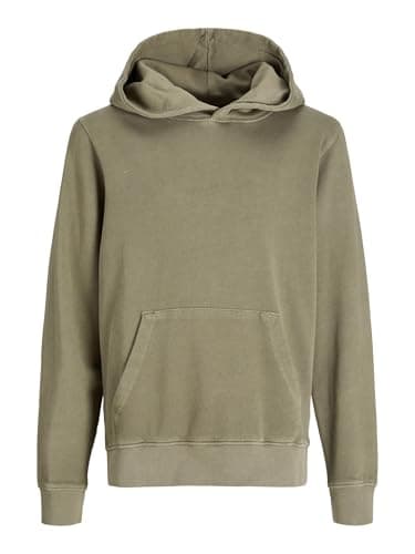 Image of JACK & JONES Boy Hoodie Plain Hoodie Junior, Silver Sage, 176