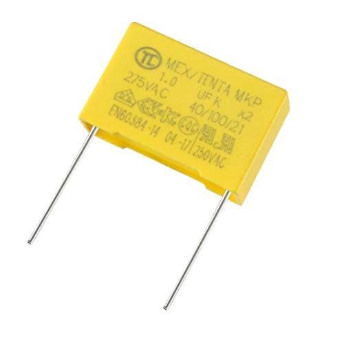 Image of sourcing map Safety Capacitor Polypropylene Film 1uF 275VAC X2 MKP 5 Pcs