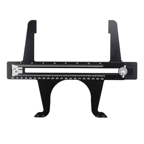 Image of Srliya Brake Resetting Gauge Tool Precise Measurement, Double Scale Stainless Steel for Drum Brakes, Handbrakes, Rotors, Classic Drum Brake Shoes, Made of Stainless Steel